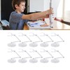 Doll Stand, Action Figures Stand Flexible 10pcs for Collection (Transparent)