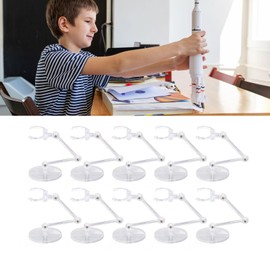 Doll Stand, Action Figures Stand Flexible 10pcs for Collection (Transparent)