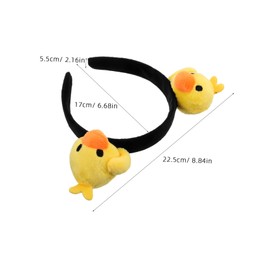 Baluue Cute Plush Hairband for Face Washing Makeup Animal Cartoon Headband for Skincare Routines Vibrant Fun Headpiece for Women