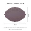 Silicone Placemats Set of 2, Oval Placemats,Heat Resistant Non-Slip Table