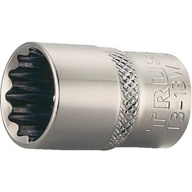 TRUSCO T310W Socket, 12 Square Type, Insertion Angle, 0.4 inch (10 mm) Opposite Side