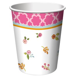 Creative Converting 8 Count Paper Cups, Tea Time