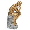 Thinker Statue Retro Style Energetic Lines Stable Nonslip Durable Resin