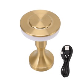 Portable LED Table Lamp Touch Sensor 3 Color Temperatures Rechargeable Battery Powered Bedside Night Lamp for Dining Room Gold