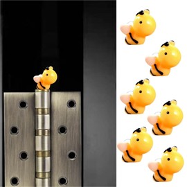 TYHXLD Little Bee Decorative Hinges Hinge Heads, Magnetic Hinge Head Toppers, Home Decoration, 6PCS