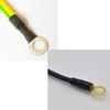 HALJIA 150PCS Assorted Brass Ring Cable Lugs Ring Eyes Copper