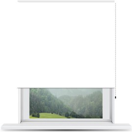 Windowpix ShadePix Blackout Roller Window Shade Custom 34 x 36 White