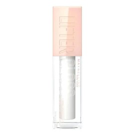 Maybelline Gloss hidratante para labios Lifter Gloss Tono 001 Pearl, 5.4ml - Brillo de labios de larga duración, formulado con Ácido Hialurónico, sin sensación pegajosa