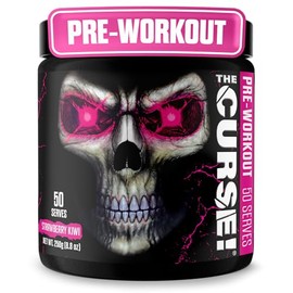 JNX SPORTS The Curse! Pre Workout Powder for Men & Women, Caffeine, Beta-Alanine, Creatine, L-Citrulline, 50 Servings, Strawberry Kiwi Flavor – Boost 