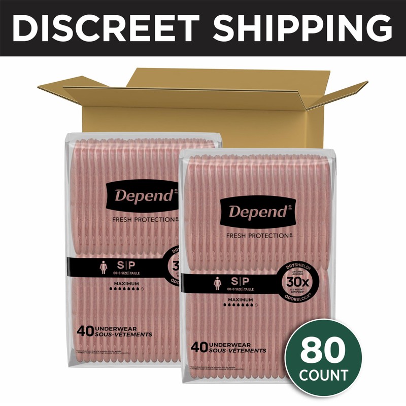 Depend Fresh Protection Adult Diapers, Incontinence & Postpartum Bladder Leak