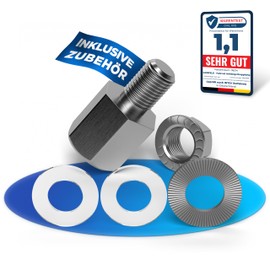 LAINFELD Bicycle Axle Adapter for M10 Thru Axle Bicycle Trailer Adapter Thru Axle Trailer Towing Hitch Coupling Thru Axle Adapter