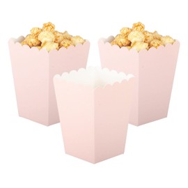 Ainmto 24PCS Pink Popcorn Boxes Mini Paper Popcorn Containers for Movie Night party