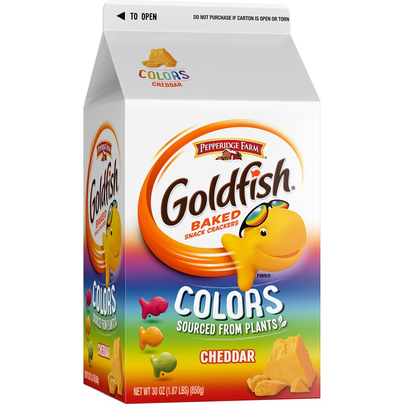 Pepperidge Farm Goldfish, Colors, 30-ounce carton