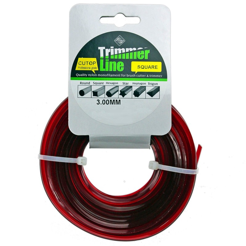 SPARES2GO Square 3.0mm Diameter 2 x 15m Strimmer Trimmer Brush
