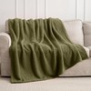Super Soft 300GSM Green Twin Blanket for Couch, Couch Sofa