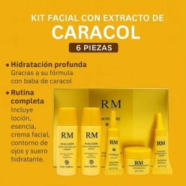 Set Cuidado Facial De Extracto De Baba De Caracol 5 En 1                                                                                              