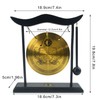 Gong with Beater Portable Brass Gong Small Tamtam Gong H1303