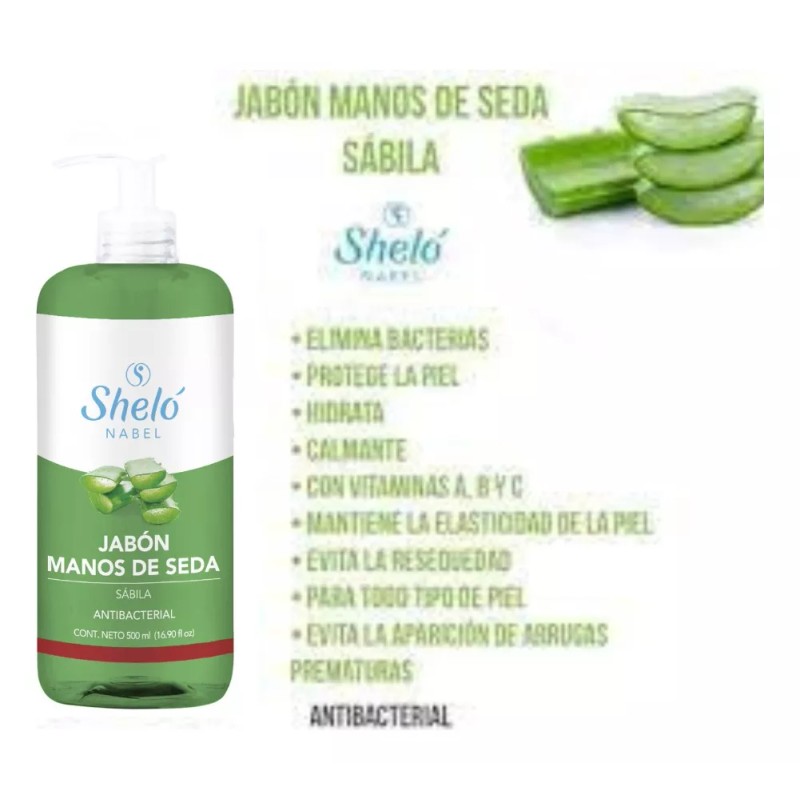 Sheló Nabel Jabon Para Manos Sabila Y Exfoliante De Manos,