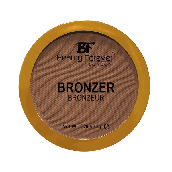 Beauty Forever Bronzer, Highly Pigmented Matte Pressed Powder For Face & Body, 8gms (02 NIGHTFALL)