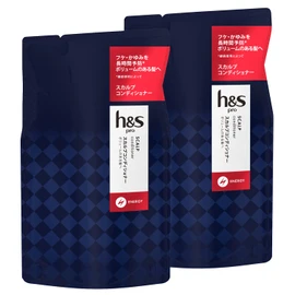 h&s PRO Energy Scalp Care Volumizing Conditioner Refill, 10.6 oz (300 g) x 2, Bulk Purchase