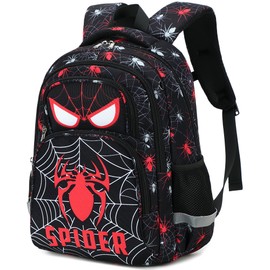 abshoo Cute Spider School Backpack For Boys Elementary Kindergarten Kids School Bag (Spider Black)