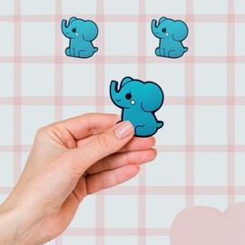 TCHARIRY Elephant Shoe Charms - Cute Animal Decoration Charms Gift for Boys Kids Teens and Adults - Set of 2