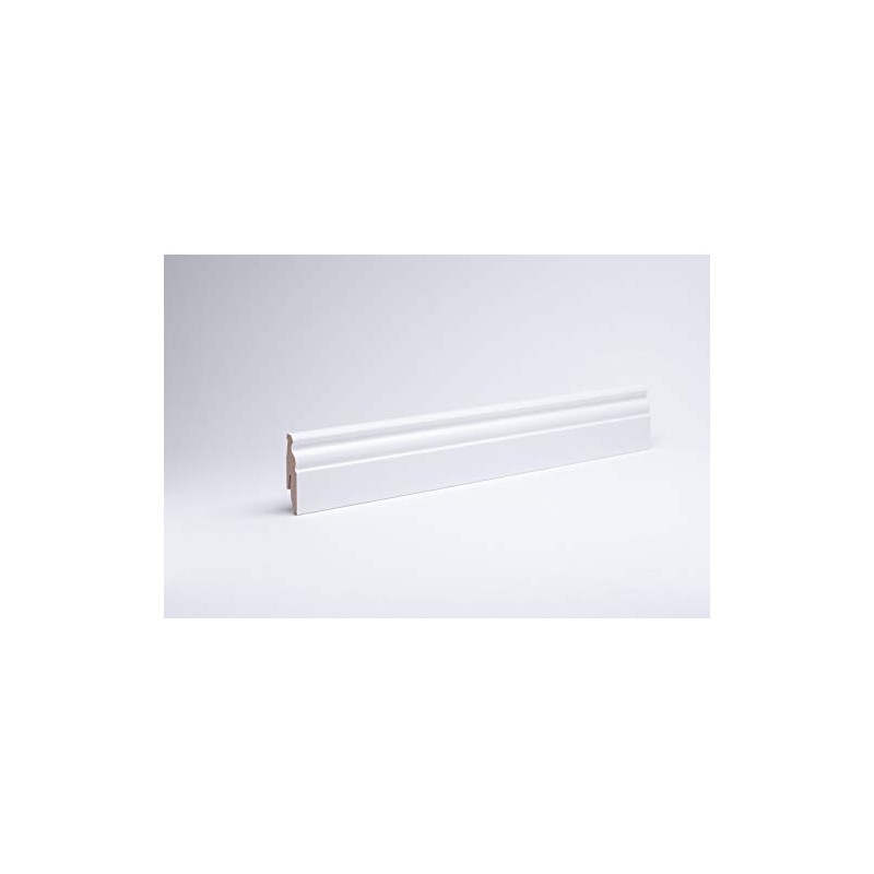 White Skirting Board Berlin Profile 60 x 20 x 2,600