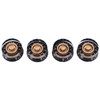 4PCS Electric Guitar Bass Knobs Potentiometer Knob Caps for Volume