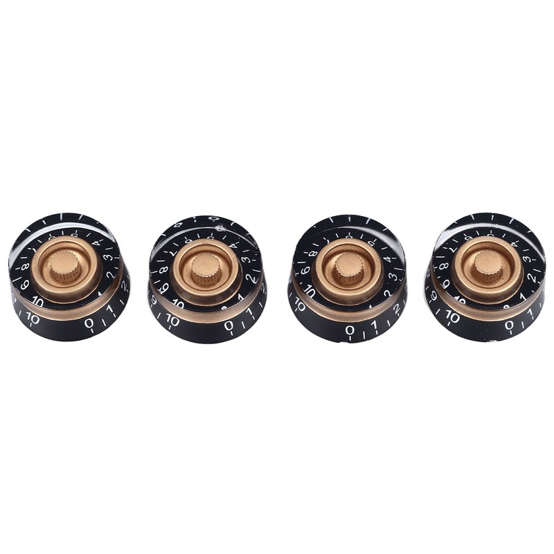 4PCS Electric Guitar Bass Knobs Potentiometer Knob Caps for Volume