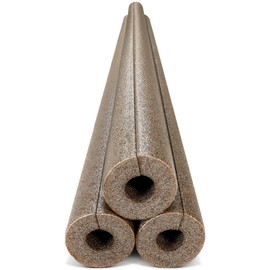 Pangda 3 Pack Pool Noodles 55 Inch Foam Noodles Swim Clamp Jumbo Hollow Foam Large Pre Slit Clamp Protection for Swimming Floating Craft Projects Padding Bumper(Brown)