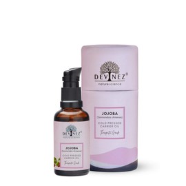 Devinez Jojoba Oil, 100% Pure Virgin Cold Pressed, Unrefined, Exceptional moistruizer for skin, hair, scalp, nails perfect for sensitive & dry skin, 30ml