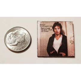 Dollhouse Miniature Record Album 1" 1/12 Bruce Springsteen Darkness Town