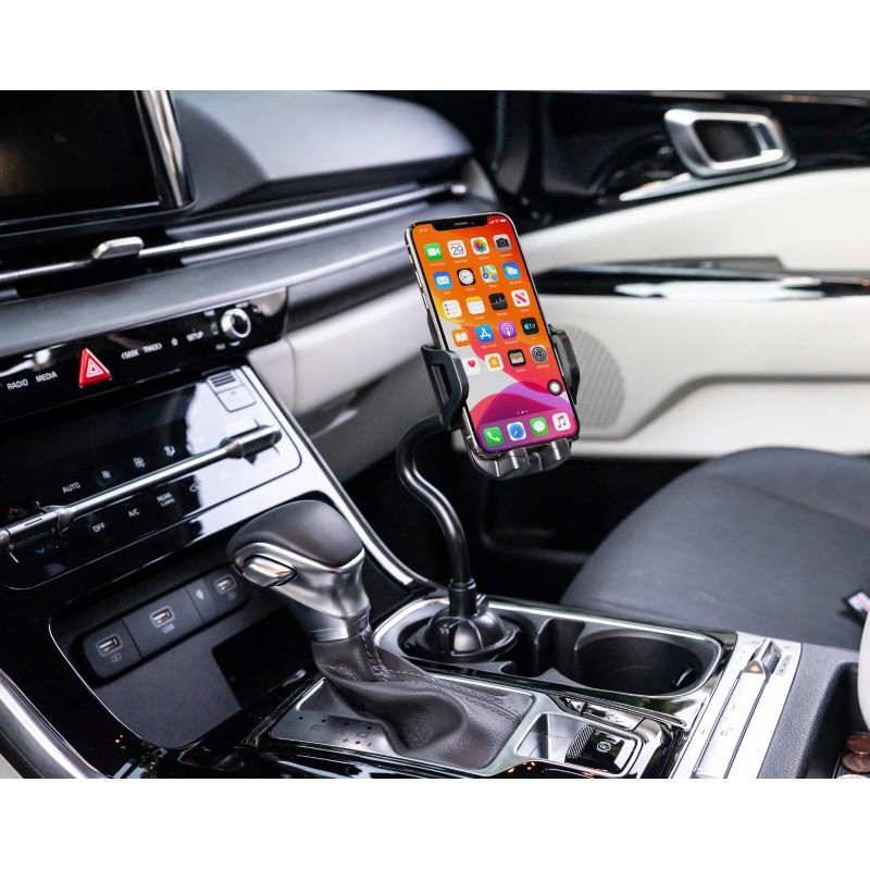 Car Cup Holder Phone Mount adjustable Gooseneck Phone Stand