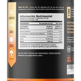 B Life Hongo Reishi (Ganoderma) Adaptógeno 200 Cápsulas | 900 mg por Porción | Ingredientes Naturales | Reishi Blend