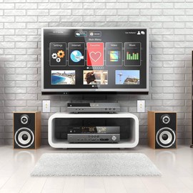 8 Pack Single Gang 1.0 Speaker Wire Wall Plate (Banana Plug Wall Plate) for 1 Speaker, White