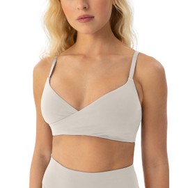 PAVOI ACTIVE Cross-Over Sports Bra for Women - Low Support Adjustable Cami Straps Cross Front Workout Yoga Bras - FlexFlow - Medium, Moon