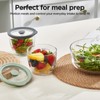 Spreccio Glass Meal Prep Bowls Set - Leakproof Lids, Microwave