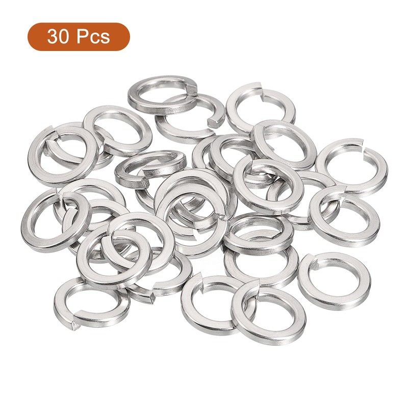 sourcing map 30 Pcs Spring Lock Washer, M10 Split Lock