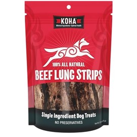 KOHA Beef Strips Single Ingredient Dog Treats, Air Dried Natural Treats for Dogs, Real Beef Dog Treats, 3.25 oz