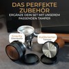 WERKSTOLZ Espresso Distributor 58mm | Höhenverstellbar | Leveler Tool für