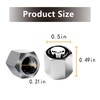 GKmow Pack-4 Skull Car Wheel Tire Valve Stem Caps, Dust