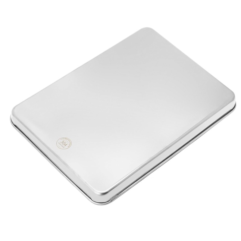 QWORK Stainless Steel Instrument Tray, Multipurpose Service Tray with Flat