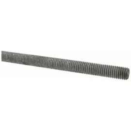 Made in USA 1/2-13 x 6' Low Carbon Steel RH Threaded Rod, Hot-Dipped Galvanized Finish, UNC