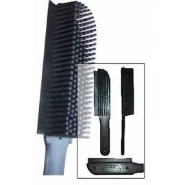 Sweepa Rubber Bristle Hand Brush With Squeegee - Scrub Sweep & Clean Lint -RANDOM COLOR
