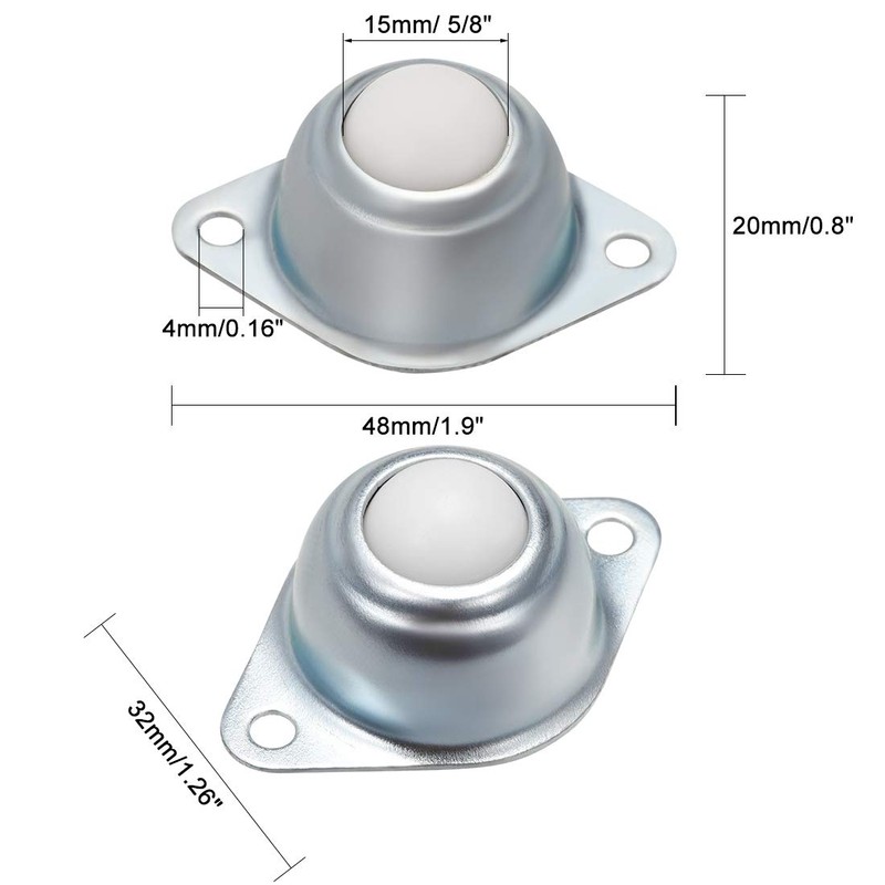 sourcing map Pack of 4 Ball Transmission Bearing Unit 5/8