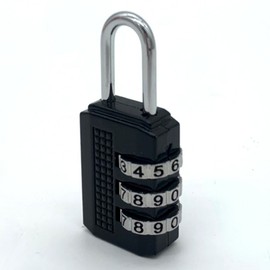 Small Black 3-Digit Dial Combination Padlock Combination Lock 3ea