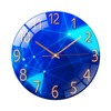 Ergocar Glass Wall Clock Silent Scanning Mechanical Round Glass Wall