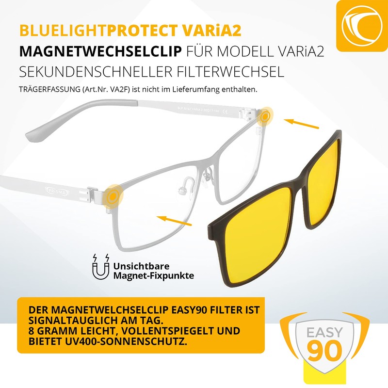 PRiSMA VARia 2 - Blue Light Magnetic Front Filter EASY90