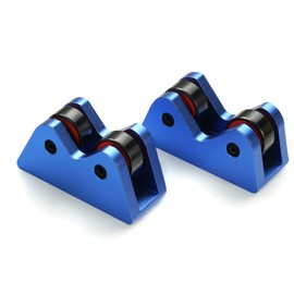 Pcmursal 2 Pack Pool Cue Straightness Checker, Billiard Cue Straightness Checker, Pool Cue Lathe, Billiard Training Aids (Blue)