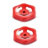 Ganter Normelemente, GN 227.6-ST-50-V6-RT Sheet Metal Hand Wheel, Valve Handle,